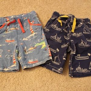 2 mini boden short pants size 3-4